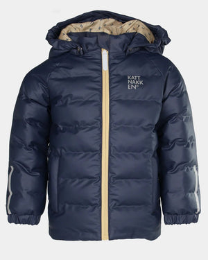 Kattnakken Bobleregnjakke Dis - Marine for barn - Brobrobrille