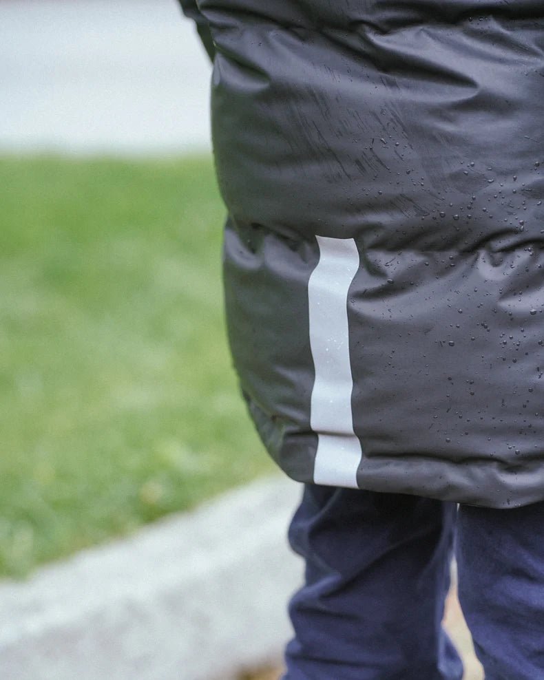 Kattnakken Bobleregnkåpe Sludd Junior - Kattesvart for barn - Brobrobrille