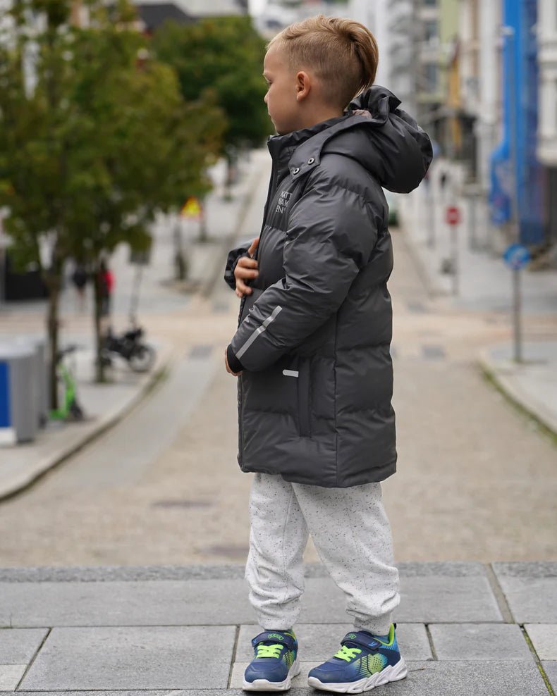 Kattnakken Bobleregnkåpe Sludd Junior - Kattesvart for barn - Brobrobrille