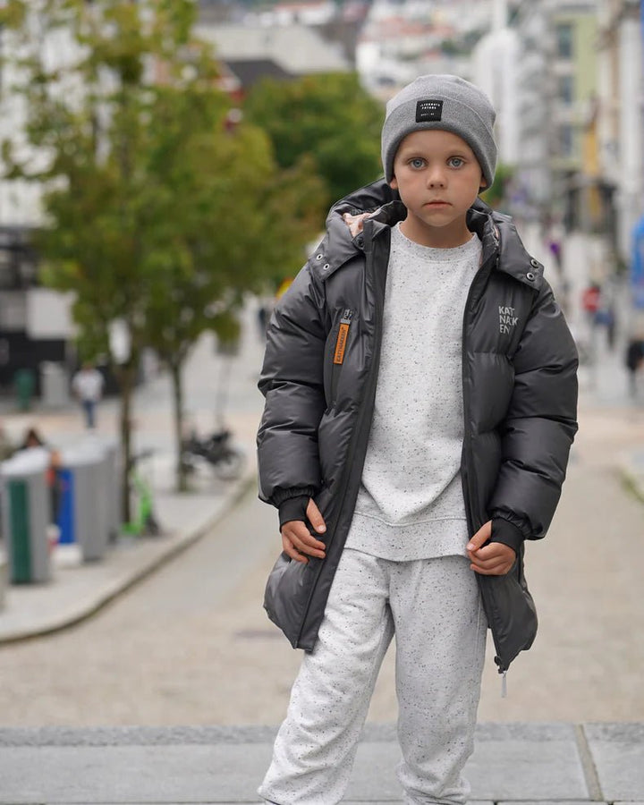 Kattnakken Bobleregnkåpe Sludd Junior - Kattesvart for barn - Brobrobrille