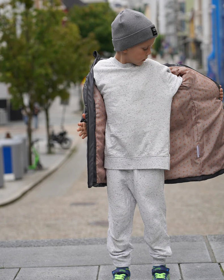 Kattnakken Bobleregnkåpe Sludd Junior - Kattesvart for barn - Brobrobrille