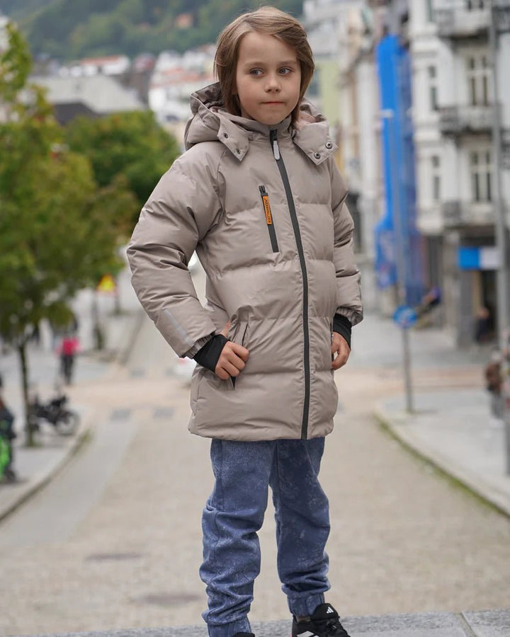 Kattnakken Bobleregnkåpe Sludd Junior - Månefjell for barn - Brobrobrille