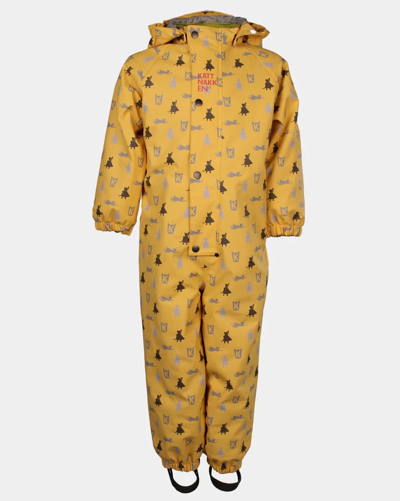 Kattnakken Helårsregndress Hagl - Bananskum for barn - Brobrobrille