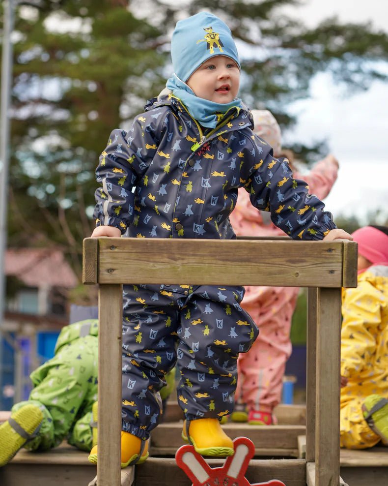 Kattnakken Helårsregndress Hagl - Marine for barn - Brobrobrille