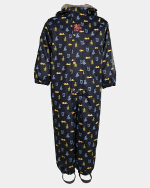 Kattnakken Helårsregndress Hagl - Marine for barn - Brobrobrille