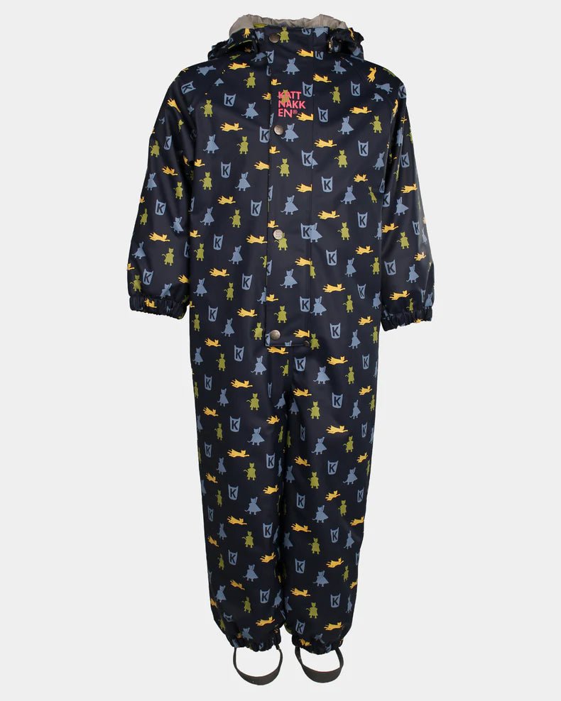 Kattnakken Helårsregndress Hagl - Marine for barn - Brobrobrille