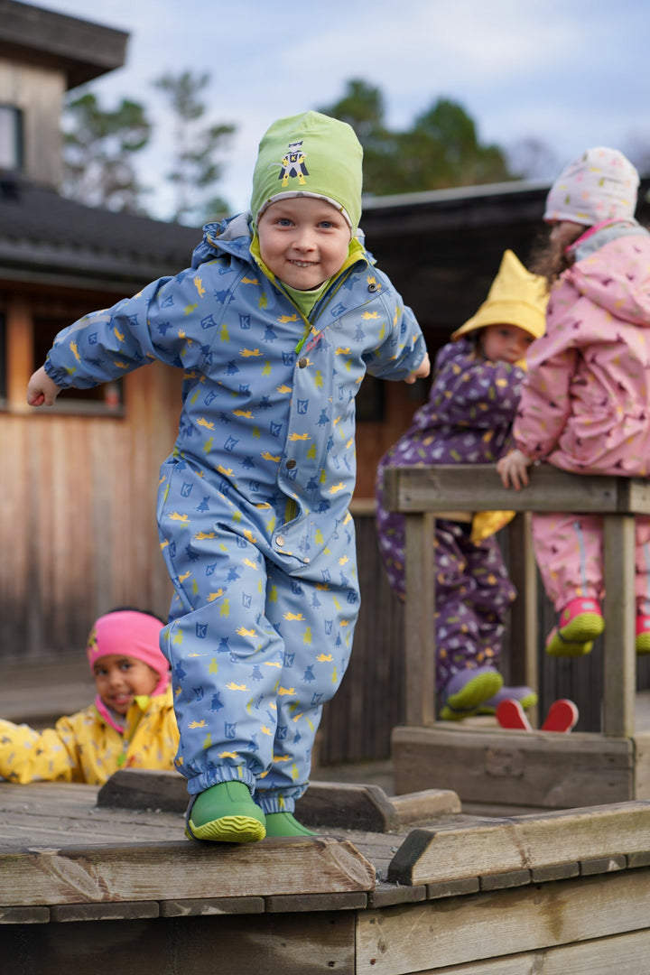 Kattnakken Helårsregndress Hagl - Mjuk Blå for barn - Brobrobrille