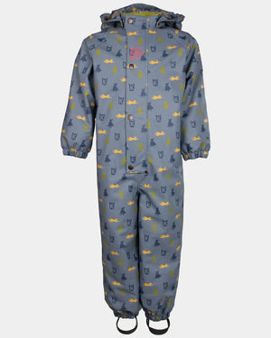 Kattnakken Helårsregndress Hagl - Mjuk Blå for barn - Brobrobrille