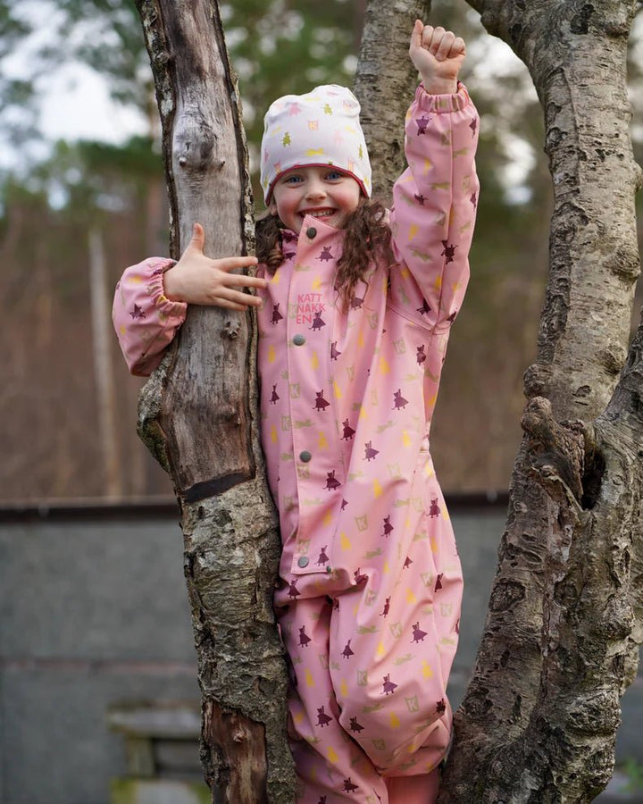Kattnakken Helårsregndress Hagl - Rosa Krystall for barn - Brobrobrille