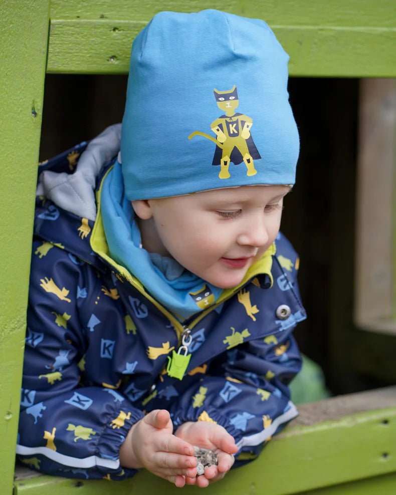 Kattnakken Lue Vendbar - Superblå for barn - Brobrobrille