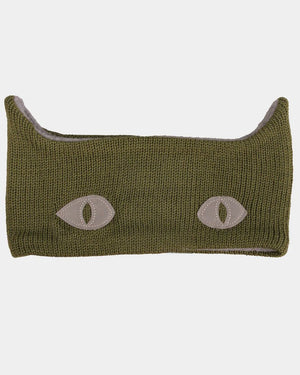 Kattnakken Panneband Merinoull – Mose for barn - Brobrobrille