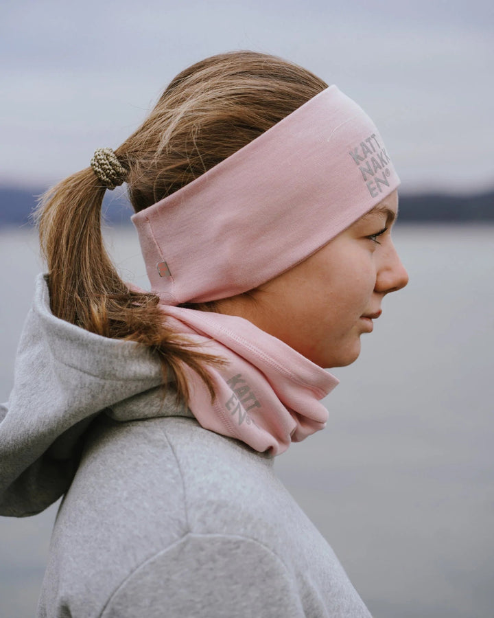 Kattnakken Panneband Tynn Ull – Frostrosa for barn - Brobrobrille