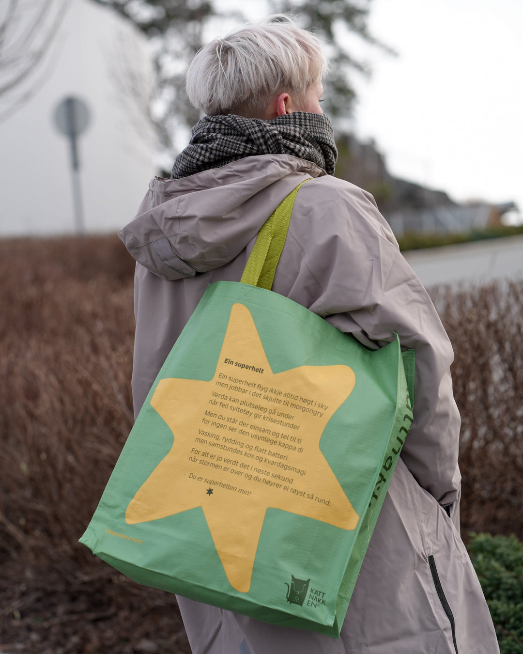 Kattnakken Pose Superkatten - Supergrønn for barn - Brobrobrille