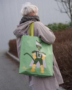 Kattnakken Pose Superkatten - Supergrønn for barn - Brobrobrille