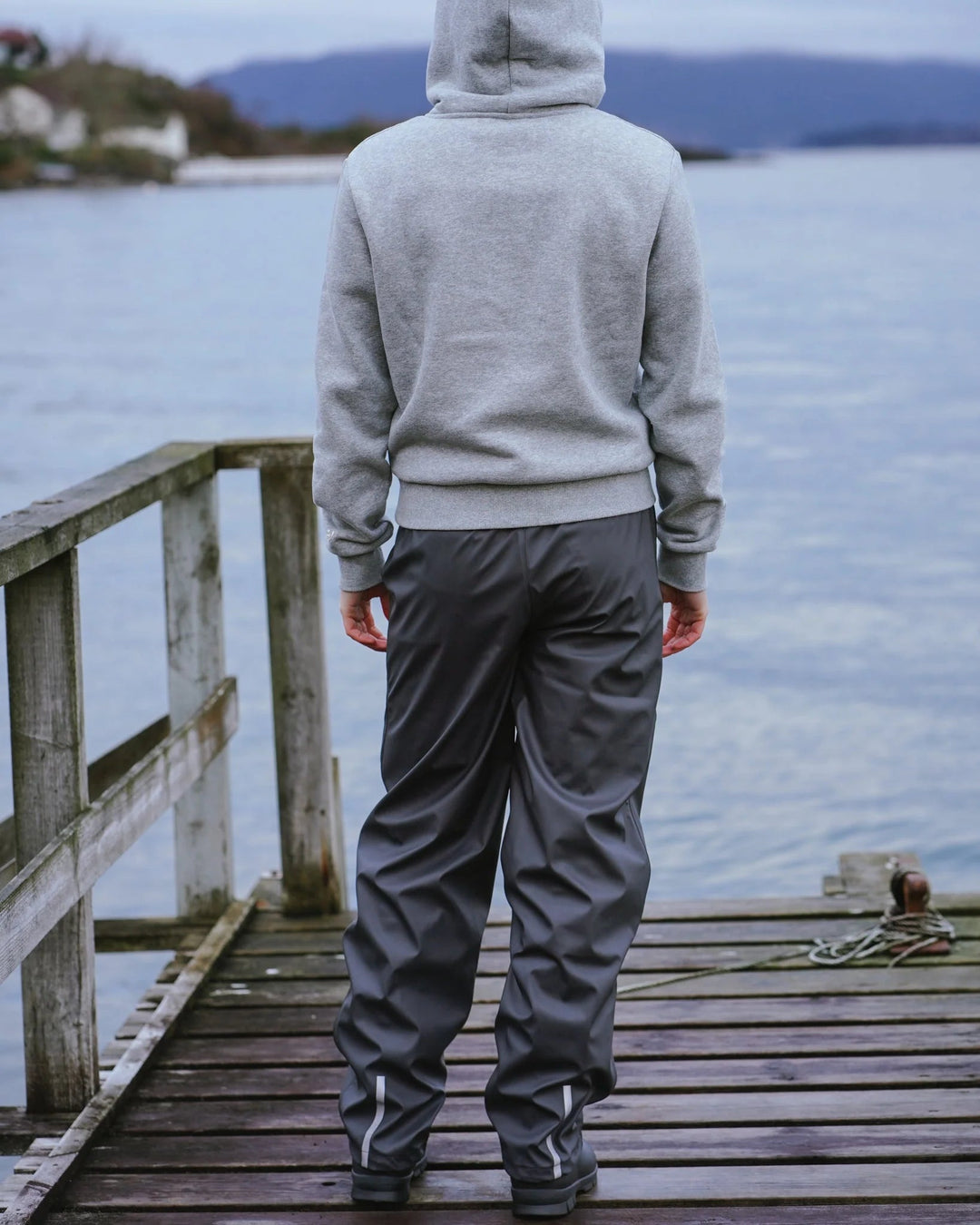 Kattnakken Regnbukse Lett Junior – Kattesvart for barn - Brobrobrille