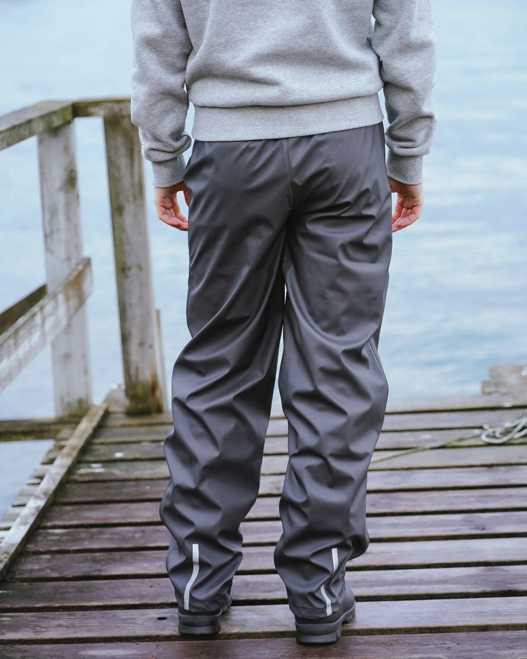 Kattnakken Regnbukse Lett Junior – Kattesvart for barn - Brobrobrille