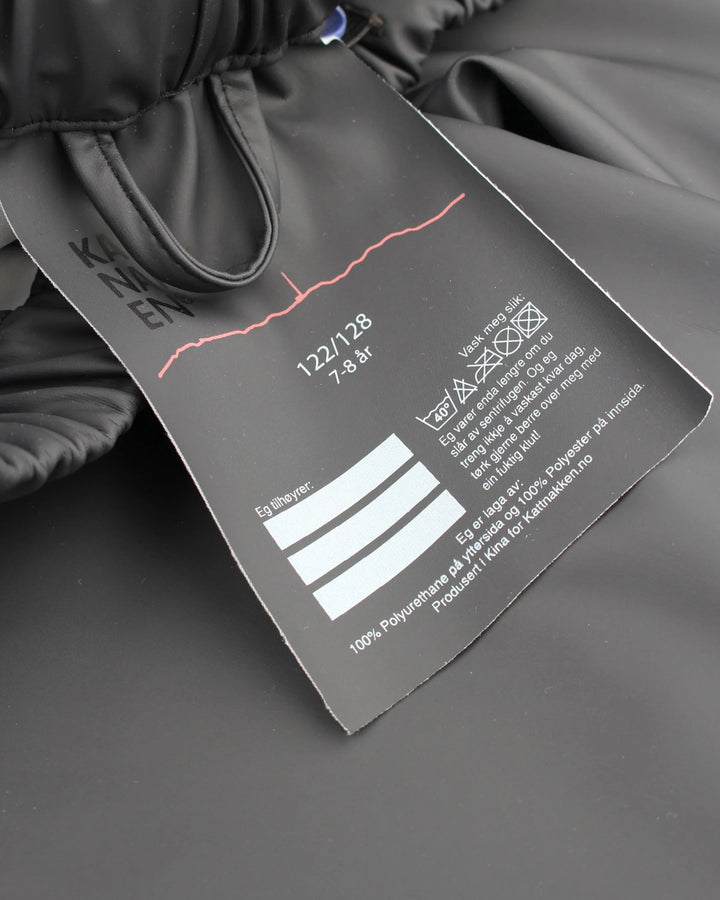 Kattnakken Regnbukse Lett Junior – Kattesvart for barn - Brobrobrille