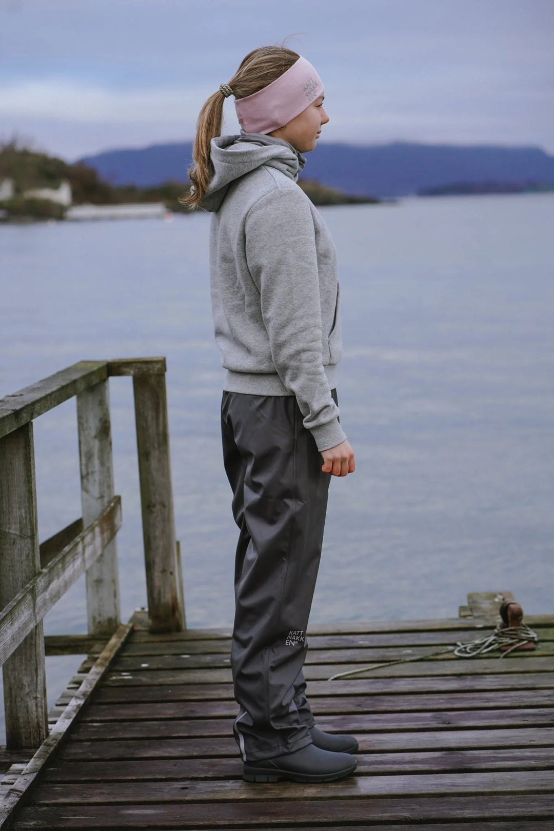 Kattnakken Regnbukse Lett Junior – Kattesvart for barn - Brobrobrille