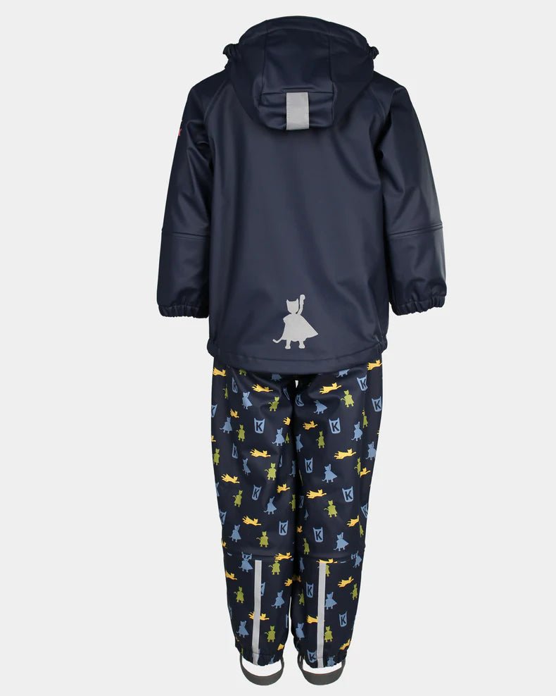 Kattnakken Regnsett Plask - Marine for barn - Brobrobrille
