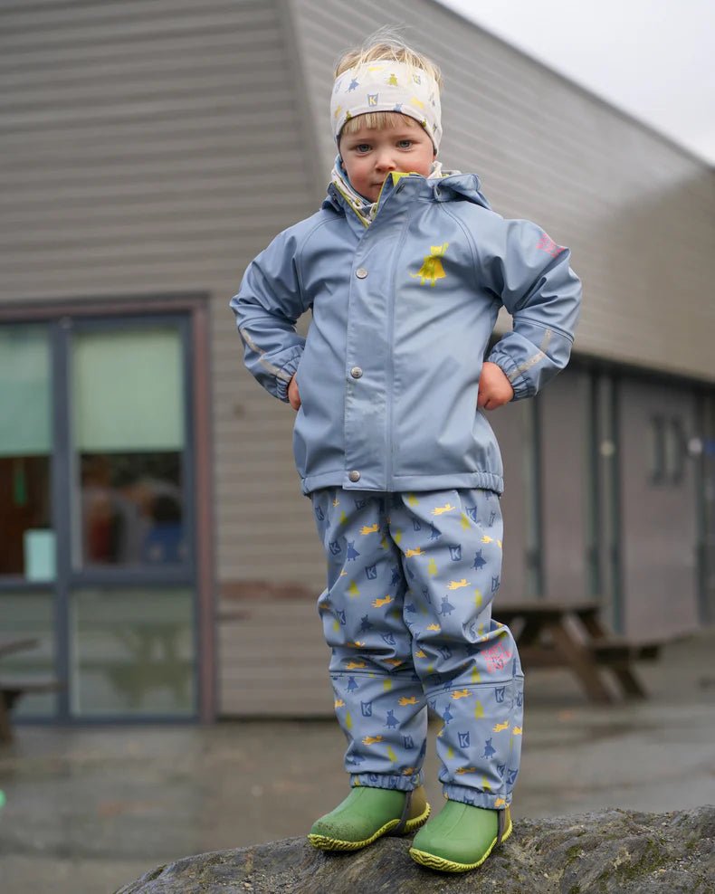 Kattnakken Regnsett Plask - Mjuk Blå for barn - Brobrobrille