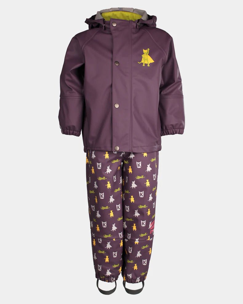 Kattnakken Regnsett Plask - Viola for barn - Brobrobrille