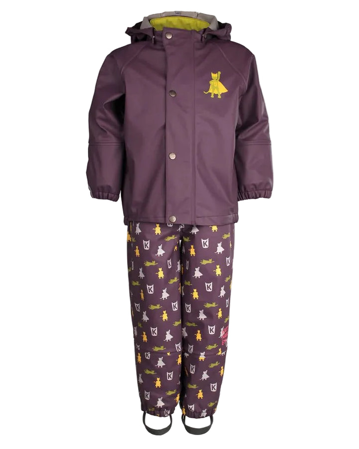 Kattnakken Regnsett Plask - Viola for barn - Brobrobrille