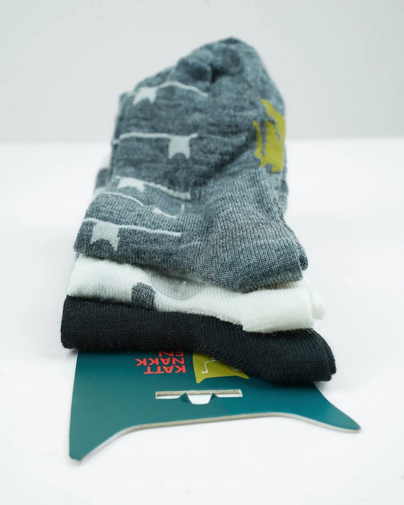 Kattnakken Ullsokker 3pk - Natt for barn - Brobrobrille