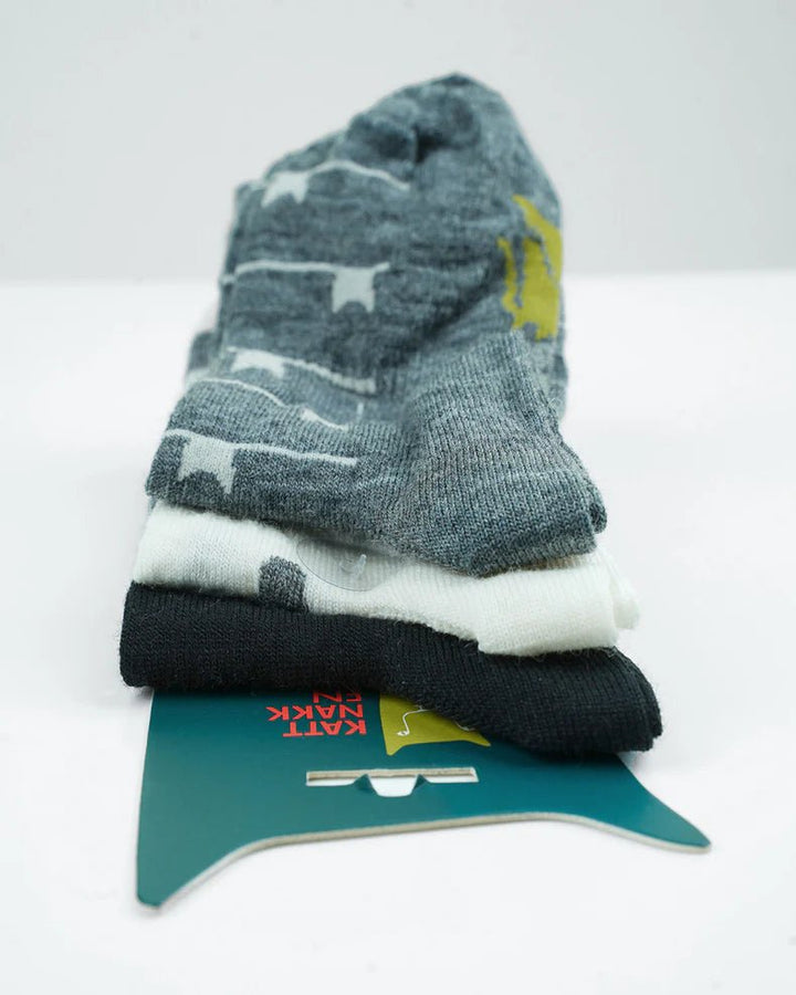 Kattnakken Ullsokker 3pk - Natt for barn - Brobrobrille