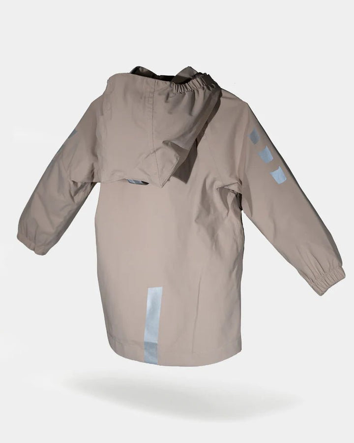 Kattnakken Vindjakke - Lys Bark for barn - Brobrobrille