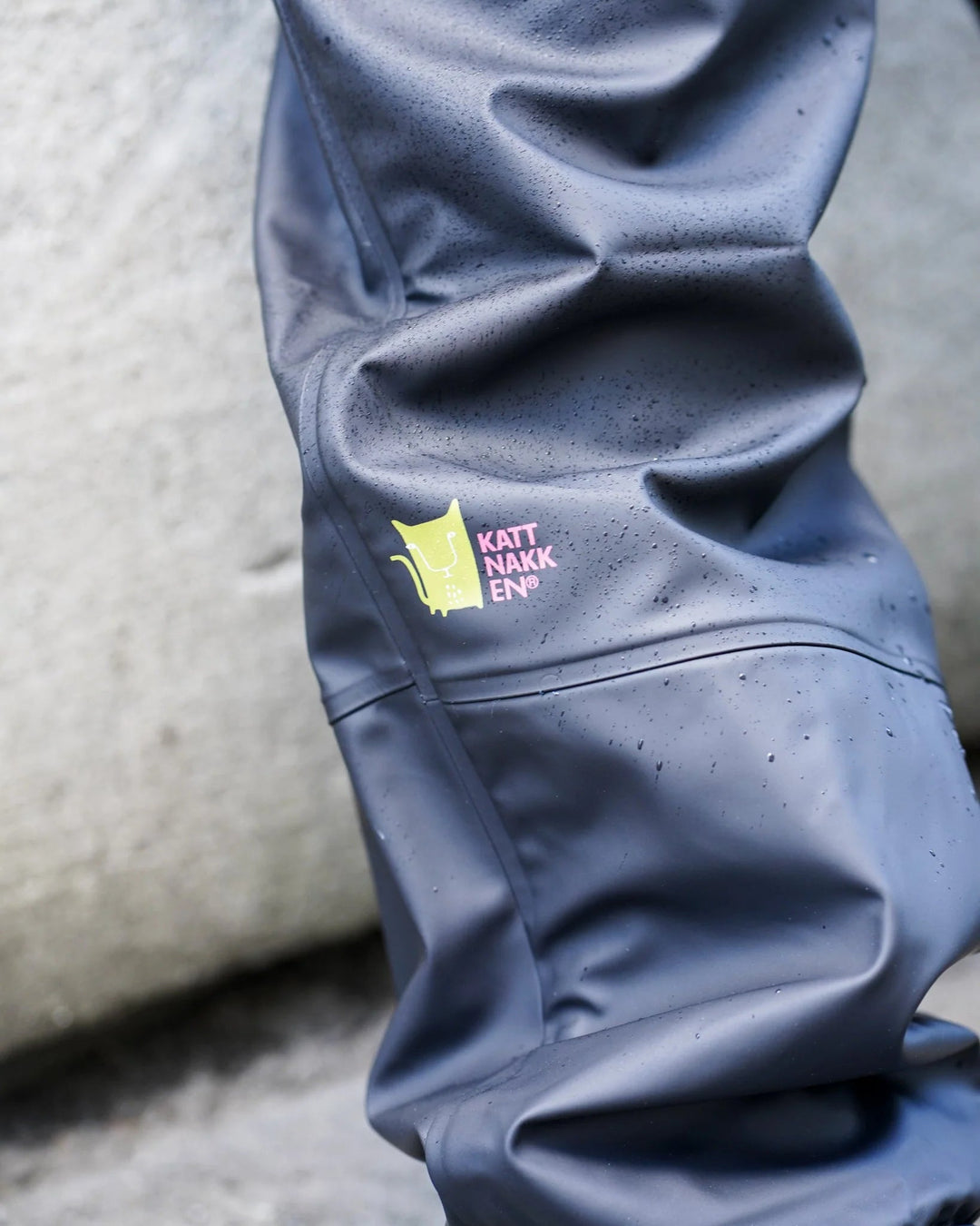 Kattnakken Vinterregnbukse m/seler – Kattesvart for barn - Brobrobrille