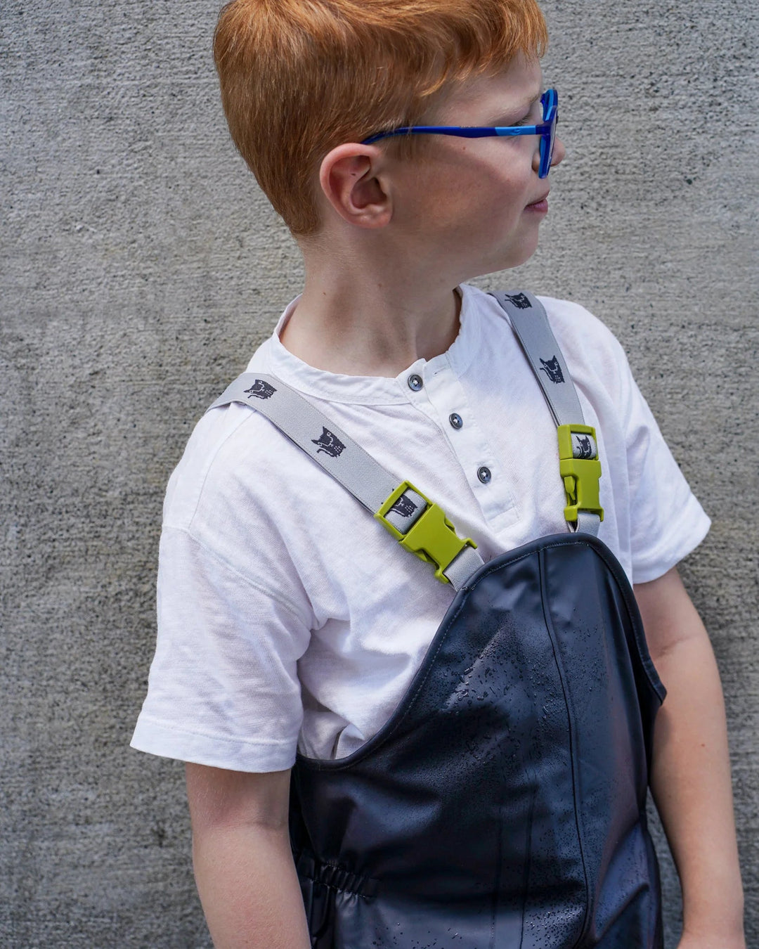 Kattnakken Vinterregnbukse m/seler – Kattesvart for barn - Brobrobrille