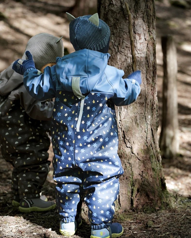 Kattnakken Vinterregndress Baby Pytt - Blå Horisont for barn - Brobrobrille