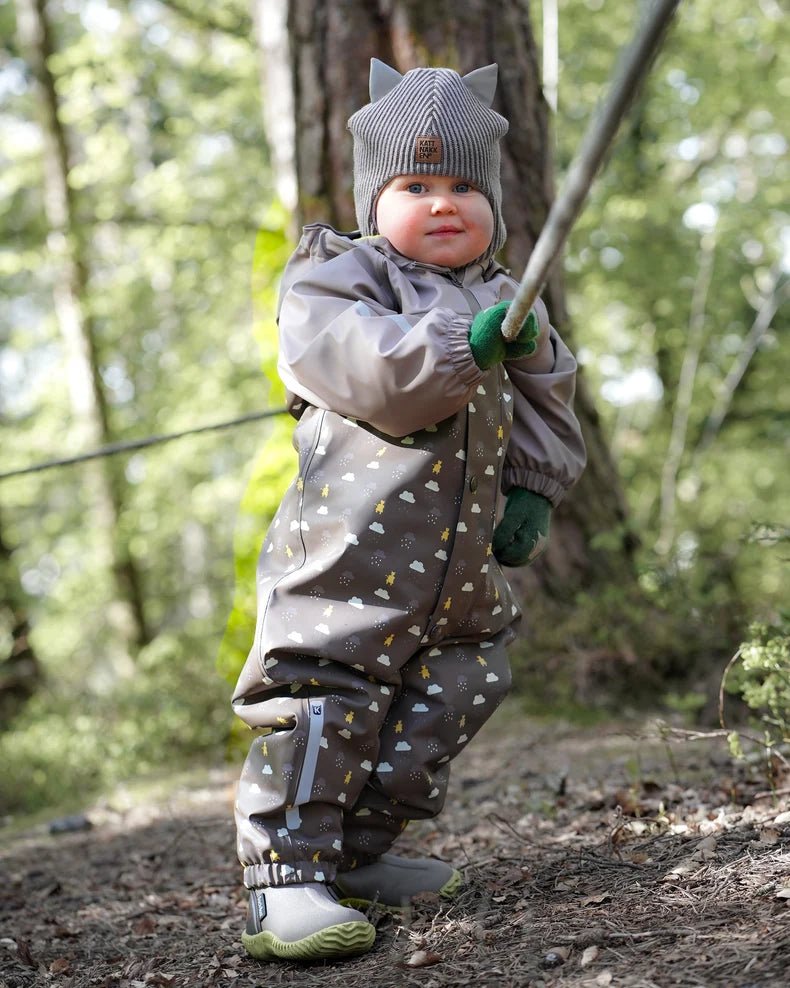 Kattnakken Vinterregndress Baby Pytt - Månefjell for barn - Brobrobrille