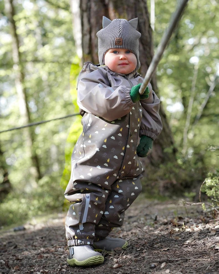 Kattnakken Vinterregndress Baby Pytt - Månefjell for barn - Brobrobrille