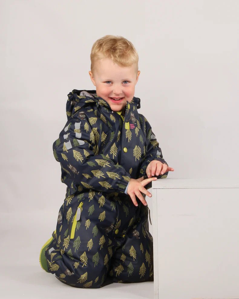 Kattnakken Vinterregndress Slaps - Marine for barn - Brobrobrille