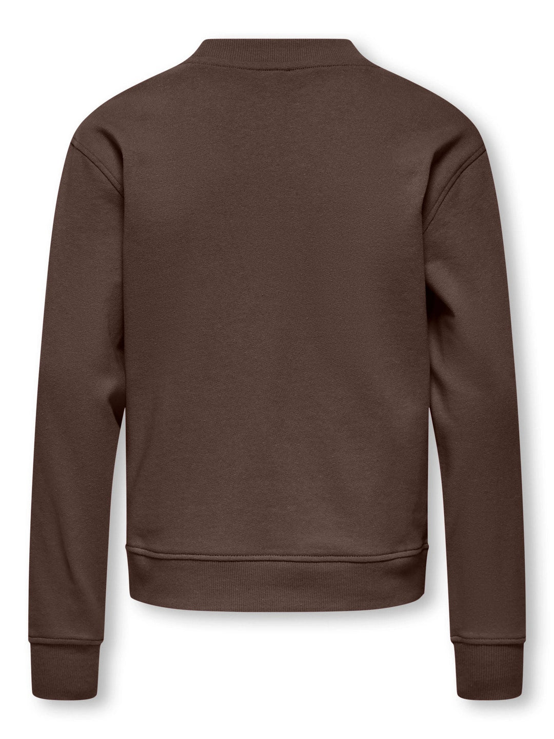 Kids Only Amalfi sweatshirt med rund hals - Coffee Bean for barn - Brobrobrille