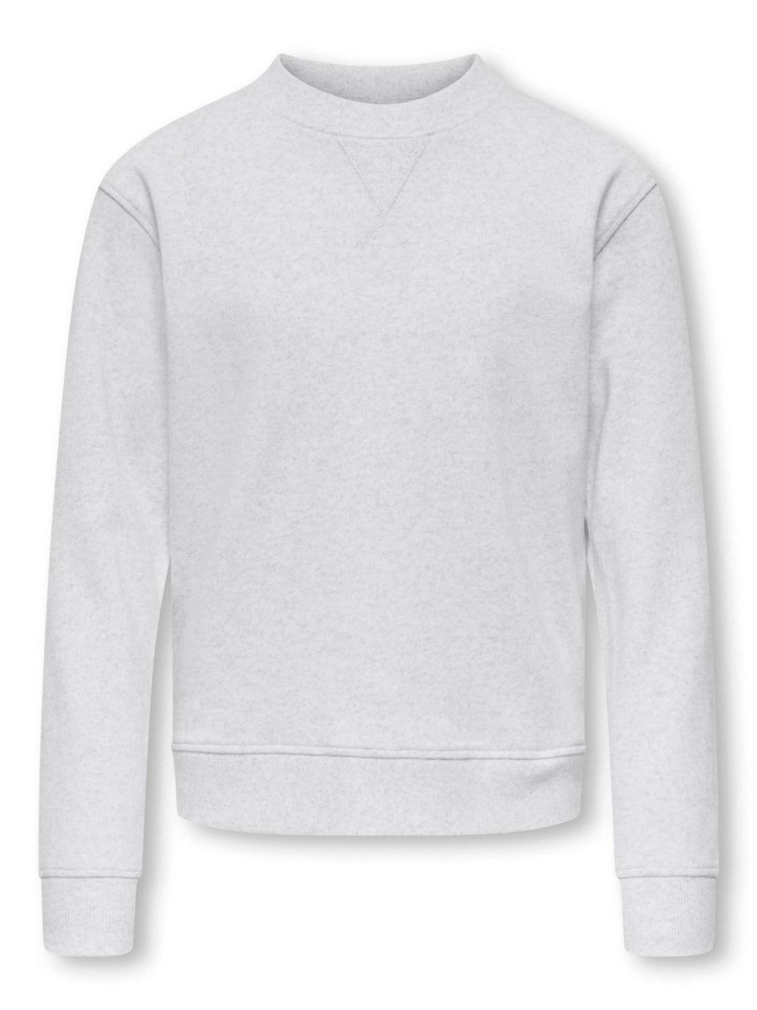 Kids Only Amalfi sweatshirt med rund hals - Oatmeal Melange for barn - Brobrobrille