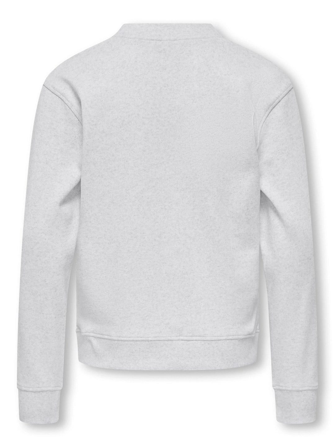 Kids Only Amalfi sweatshirt med rund hals - Oatmeal Melange for barn - Brobrobrille