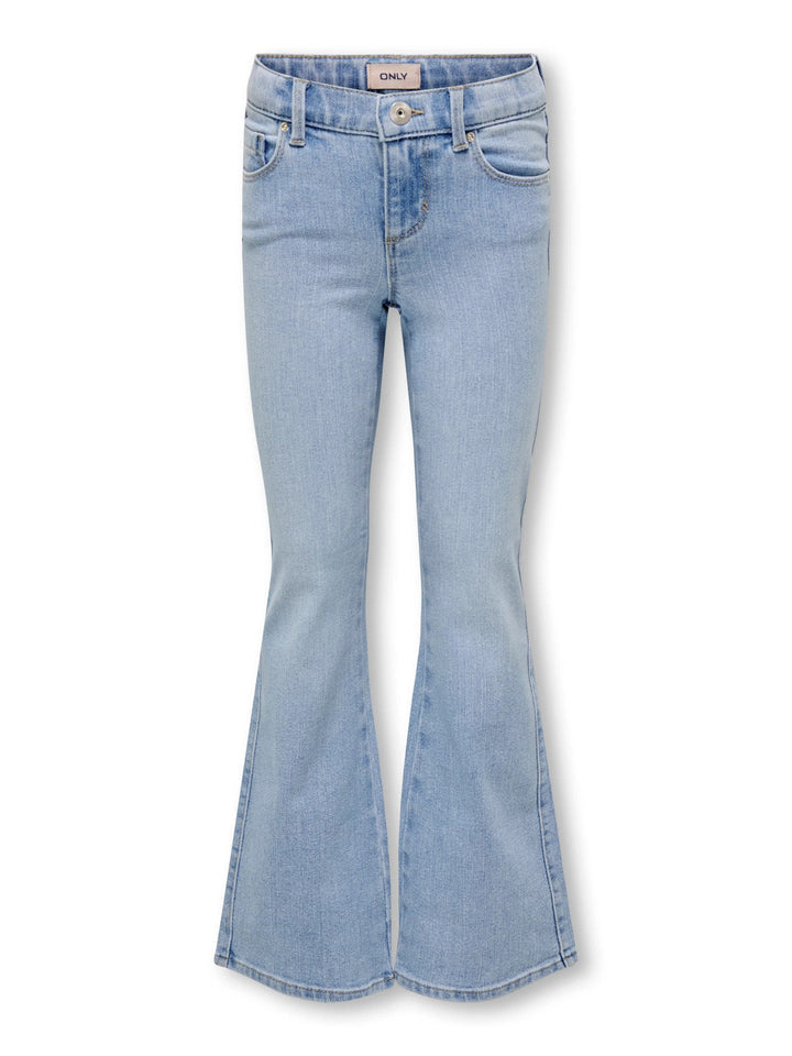 Kids Only Blair Flared Jeans - Light Blue Denim for barn - Brobrobrille