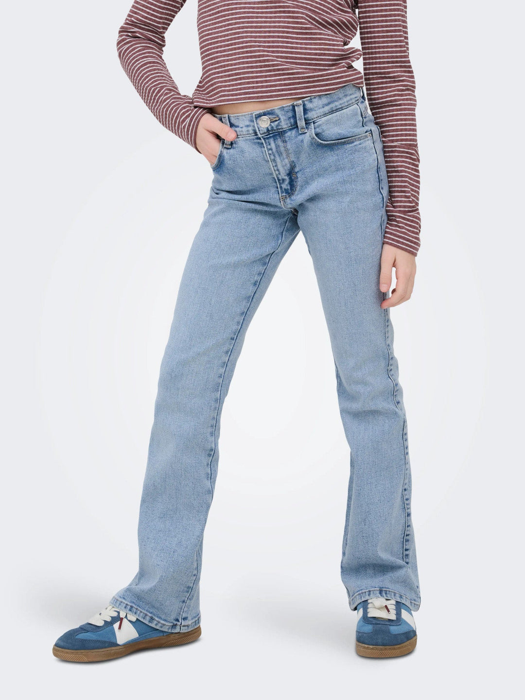 Kids Only Blair Flared Jeans - Light Blue Denim for barn - Brobrobrille