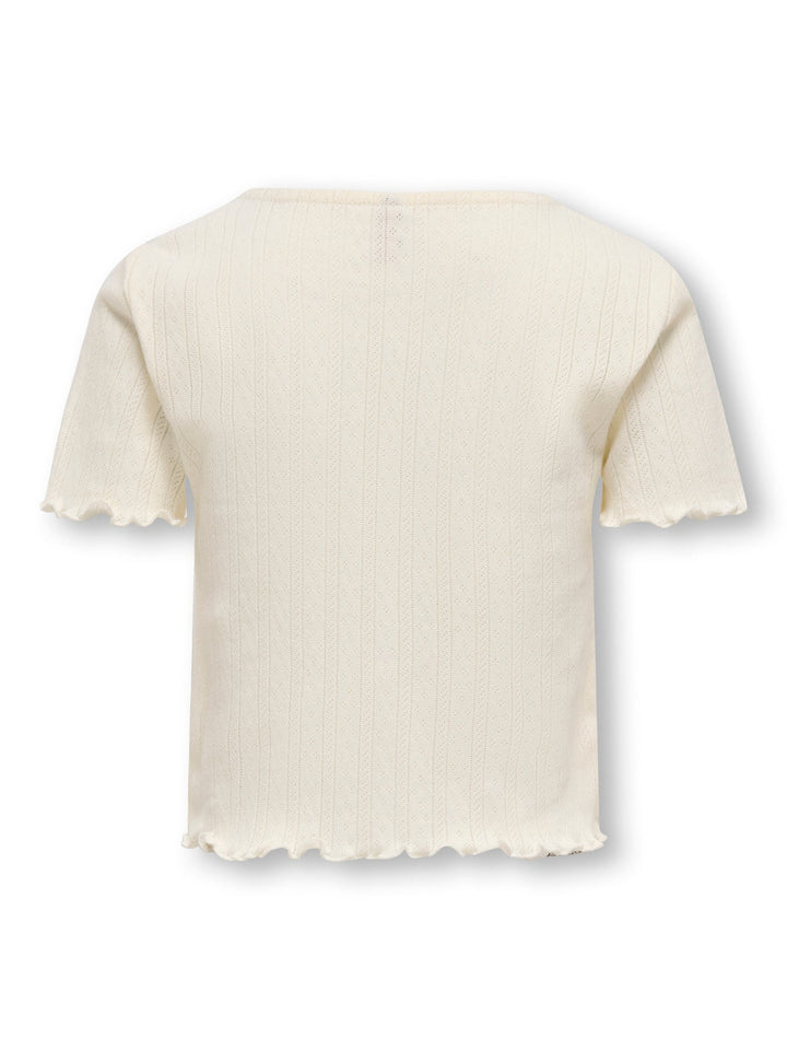 Kids Only Carlotta T - skjorte - Cloud Dancer for barn - Brobrobrille