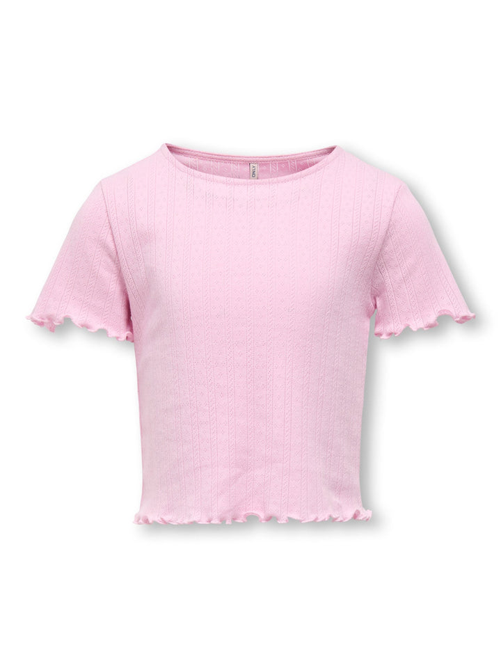 Kids Only Carlotta T - skjorte - Roseate Spoonbill for barn - Brobrobrille