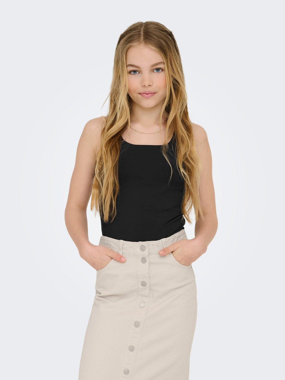 Kids Only Ea Singlet - Black for barn - Brobrobrille