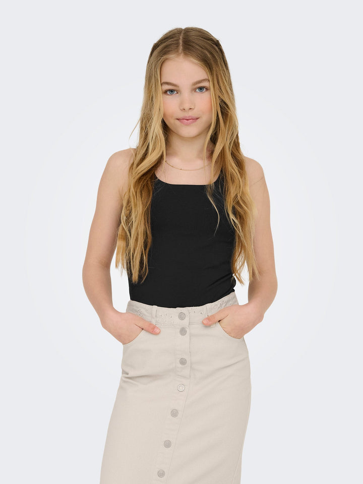 Kids Only Ea Singlet - Black for barn - Brobrobrille