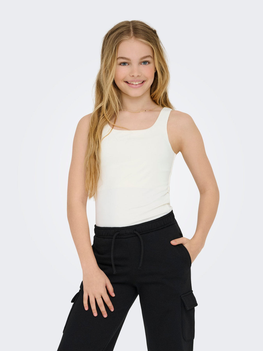 Kids Only Ea Singlet - Cloud Dancer for barn - Brobrobrille
