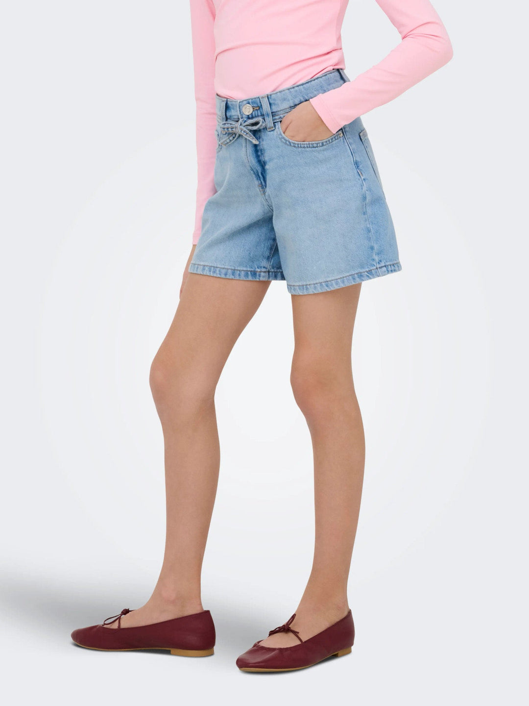 Kids Only Gianna Denimshorts - Light Blue Denim for barn - Brobrobrille