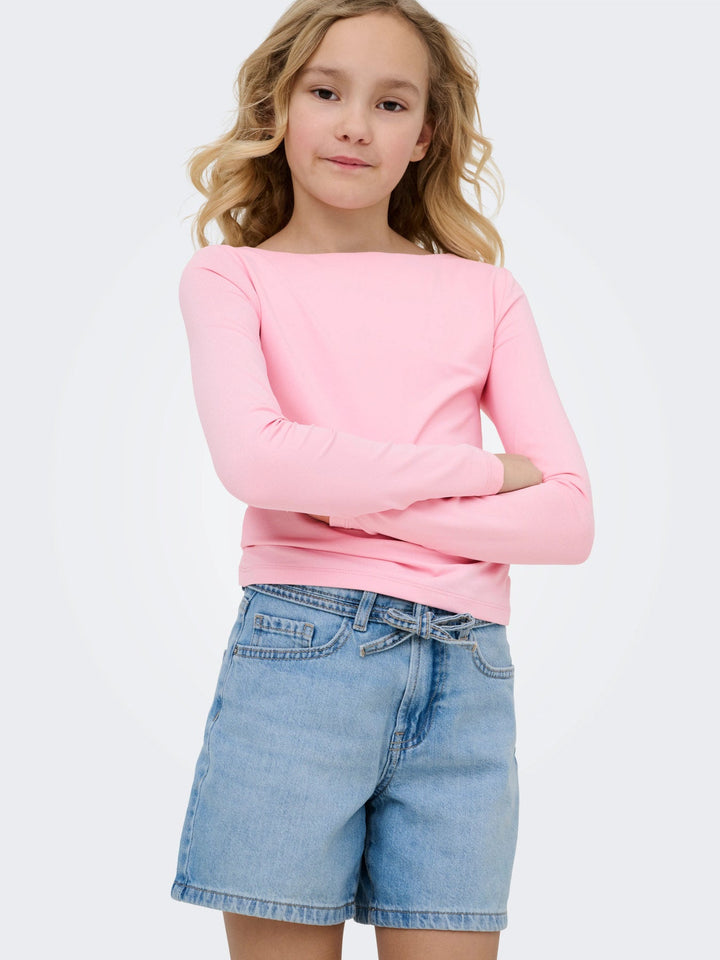 Kids Only Gianna Denimshorts - Light Blue Denim for barn - Brobrobrille
