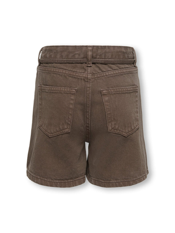 Kids Only Gianna Shorts med Knytebelte - Chocolate Brown for barn - Brobrobrille