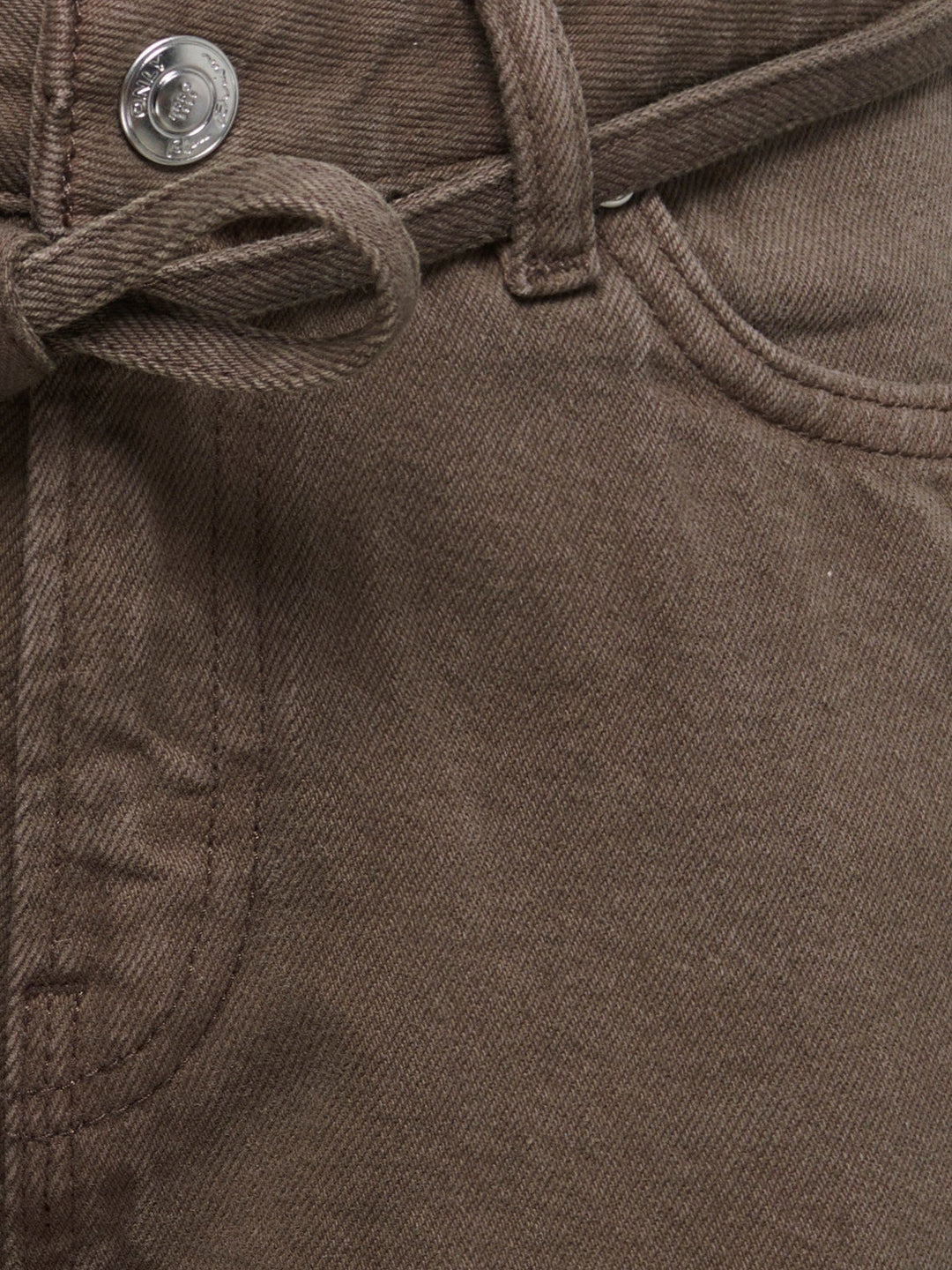 Kids Only Gianna Shorts med Knytebelte - Chocolate Brown for barn - Brobrobrille
