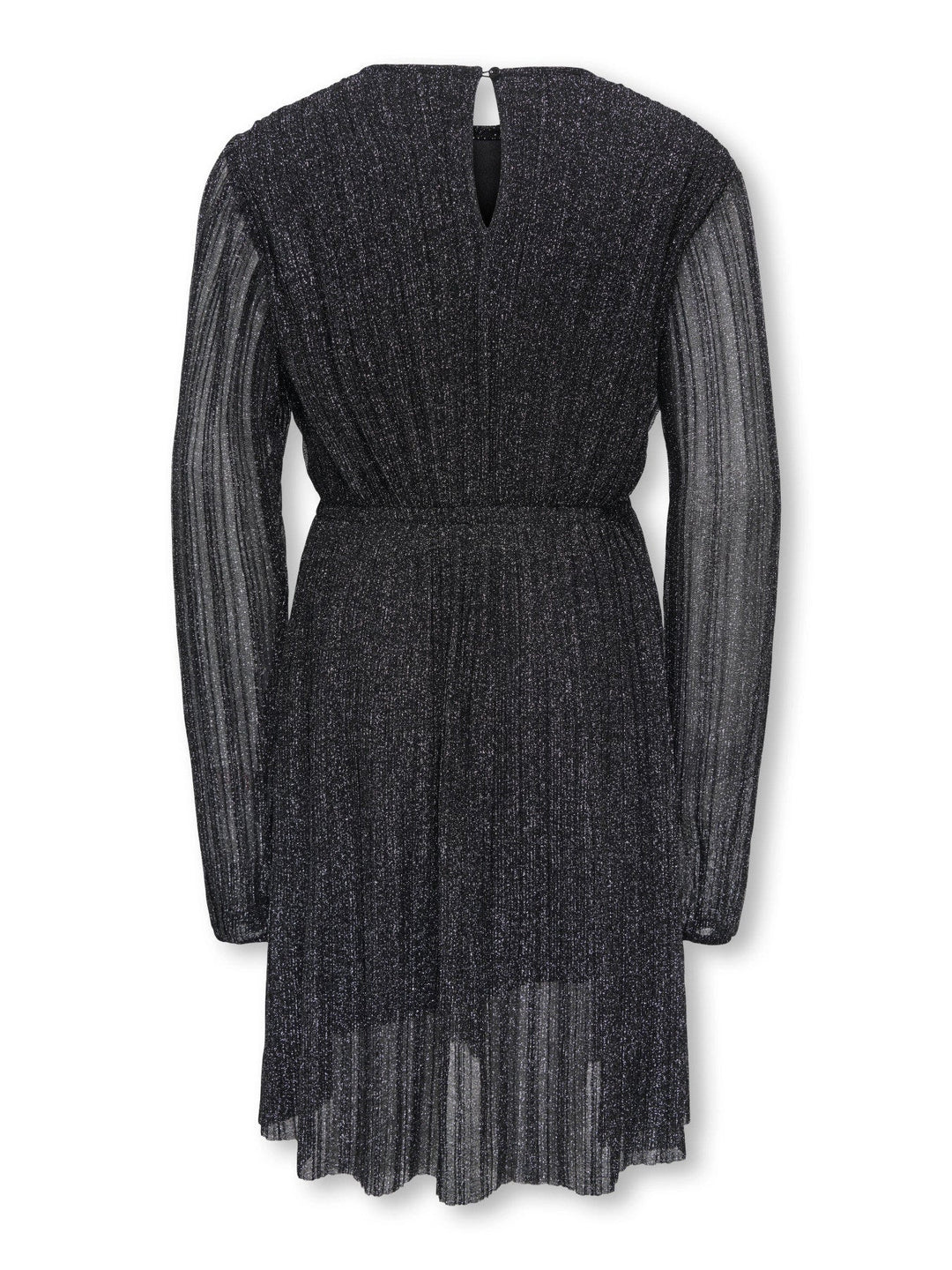 Kids Only Glam glitterkjole - Black Silver Lurex for barn - Brobrobrille
